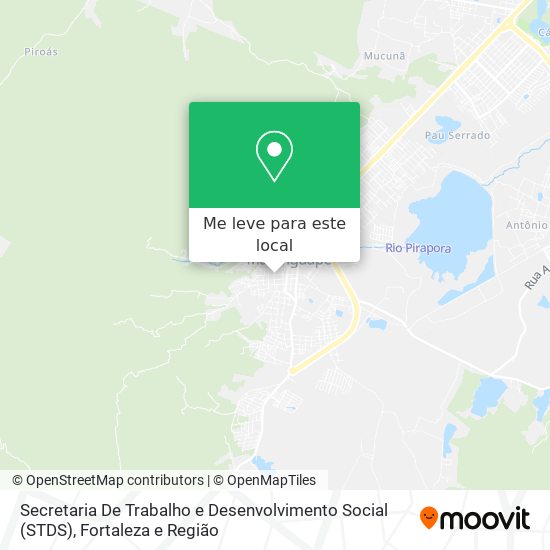Secretaria De Trabalho e Desenvolvimento Social (STDS) mapa