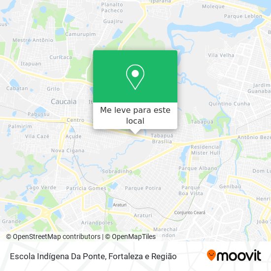 Escola Indígena Da Ponte mapa