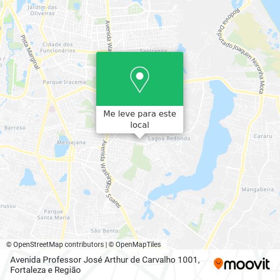 Avenida Professor José Arthur de Carvalho 1001 mapa