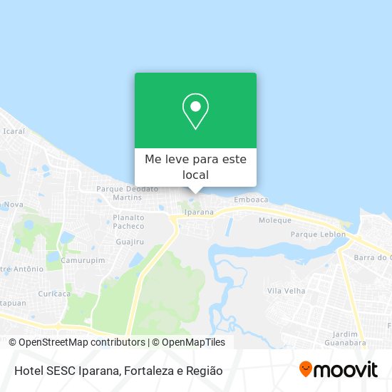 Hotel SESC Iparana mapa