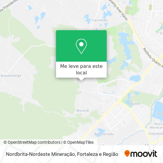 Nordbrita-Nordeste Mineração mapa