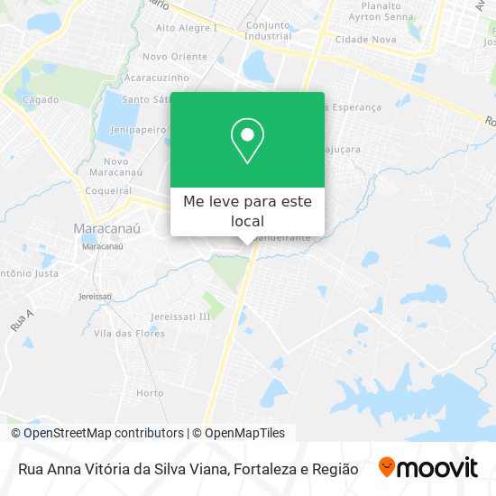 Rua Anna Vitória da Silva Viana mapa
