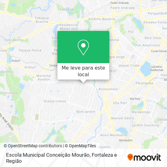 Escola Municipal Conceição Mourão mapa