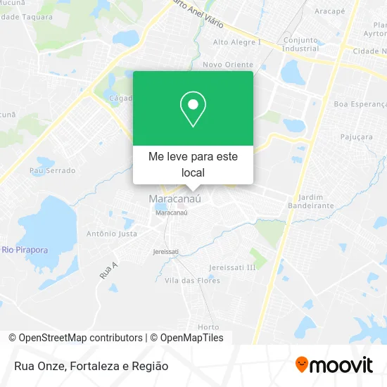 Rua Onze mapa