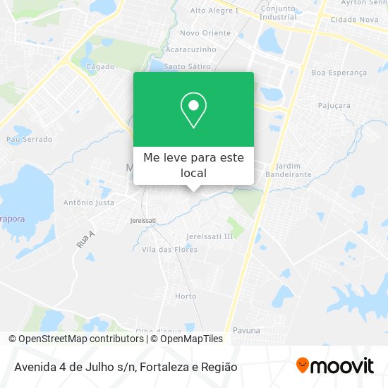 Avenida 4 de Julho s/n mapa