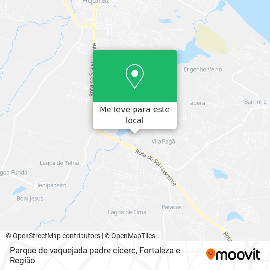 Parque de vaquejada padre cícero mapa