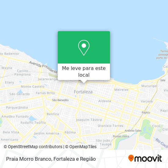 Praia Morro Branco mapa