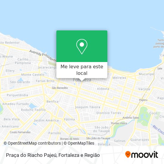 Praça do Riacho Pajeú mapa