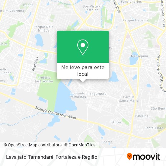 Lava jato Tamandaré mapa