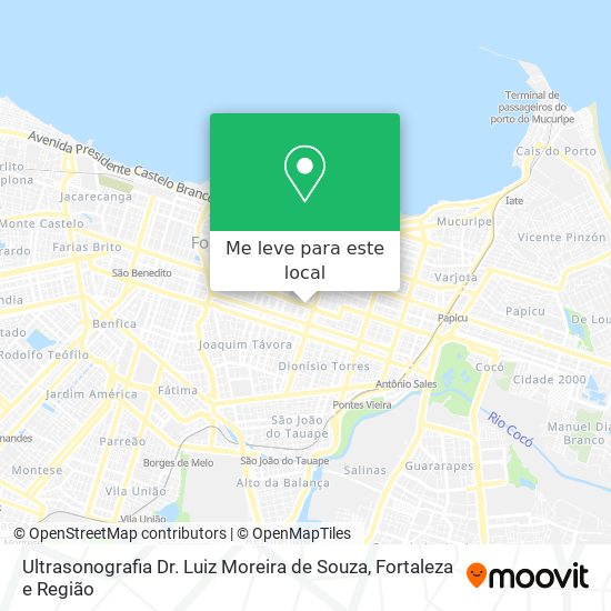 Ultrasonografia Dr. Luiz Moreira de Souza mapa