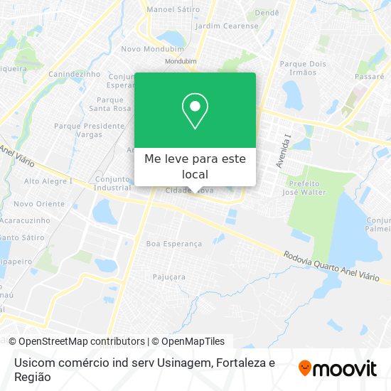 Usicom comércio ind serv Usinagem mapa