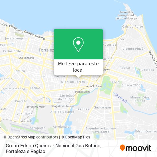 Grupo Edson Queiroz - Nacional Gas Butano mapa