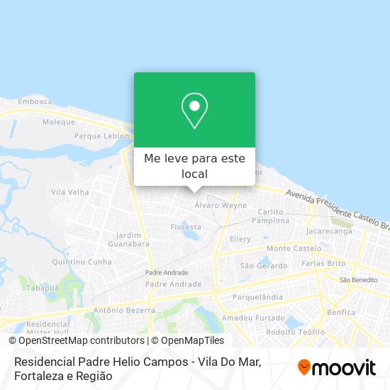 Residencial Padre Helio Campos - Vila Do Mar mapa