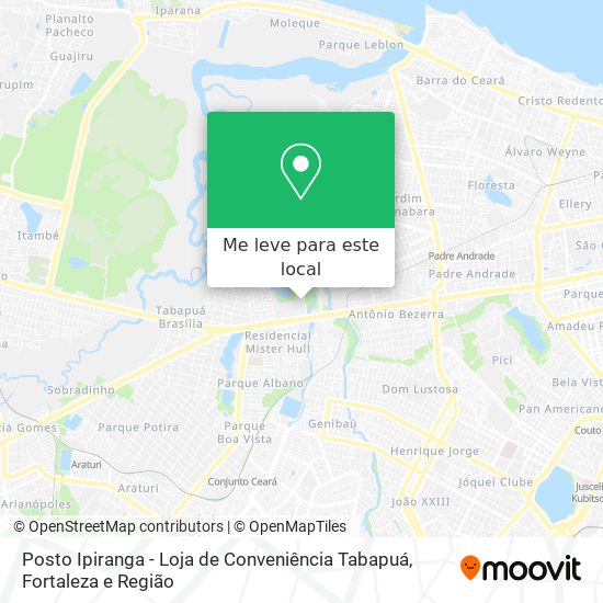 Posto Ipiranga - Loja de Conveniência Tabapuá mapa