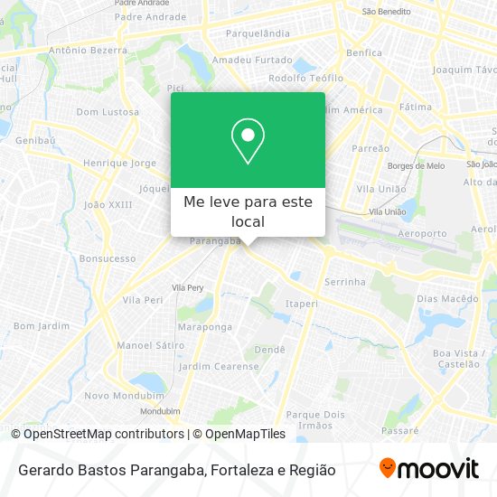 Gerardo Bastos Parangaba mapa