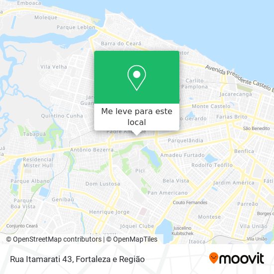 Rua Itamarati 43 mapa