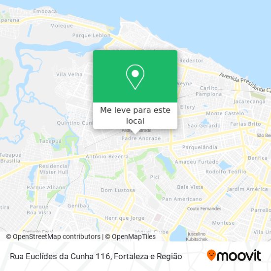 Rua Euclídes da Cunha 116 mapa