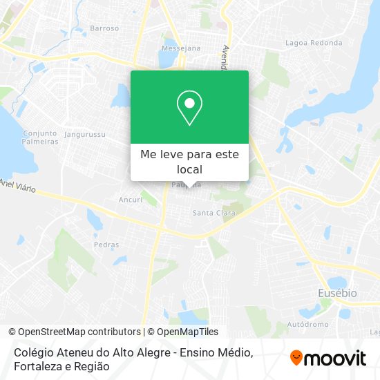 Colégio Ateneu do Alto Alegre - Ensino Médio mapa