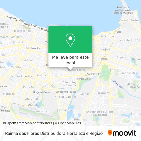 Rainha das Flores Distribuidora mapa