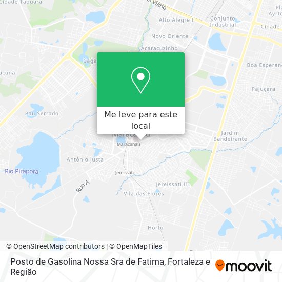 Posto de Gasolina Nossa Sra de Fatima mapa