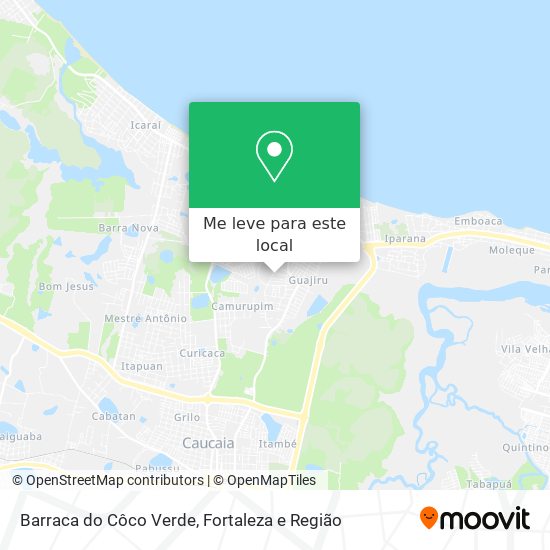 Barraca do Côco Verde mapa