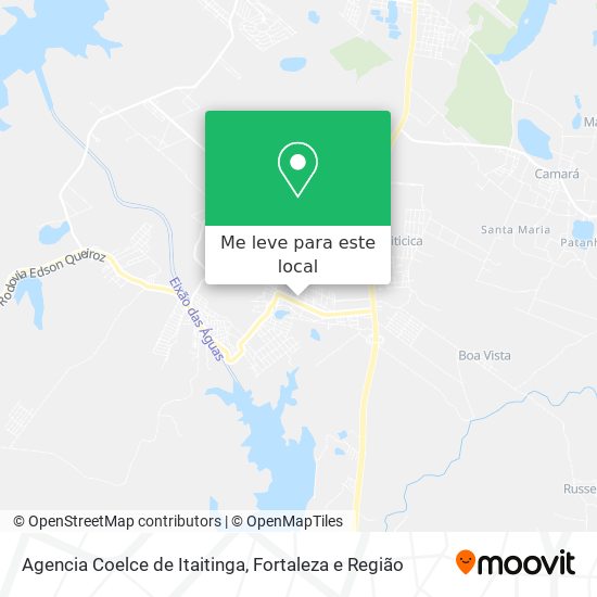 Agencia Coelce de Itaitinga mapa
