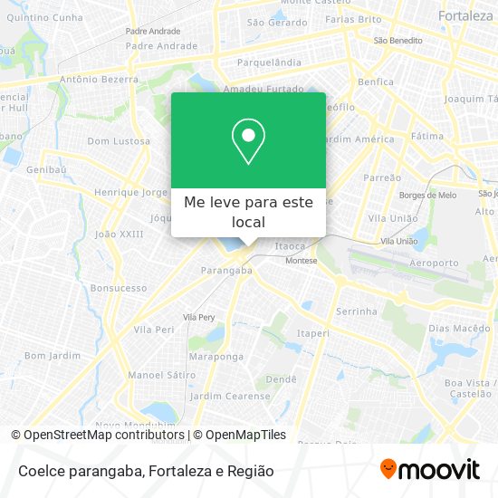 Coelce parangaba mapa