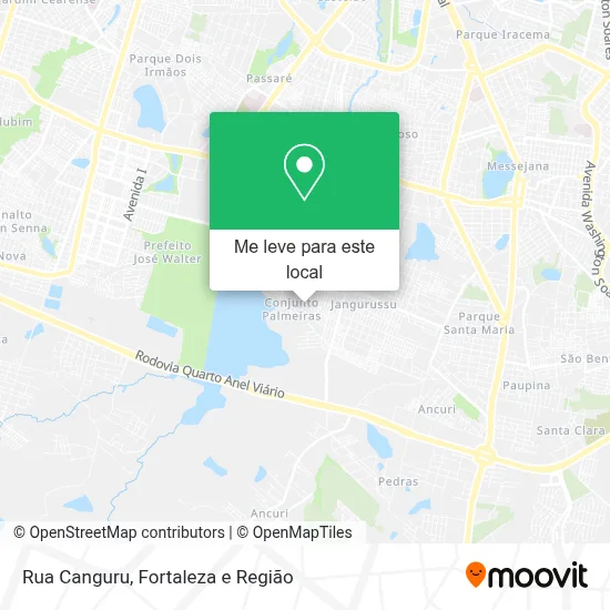 Rua Canguru mapa