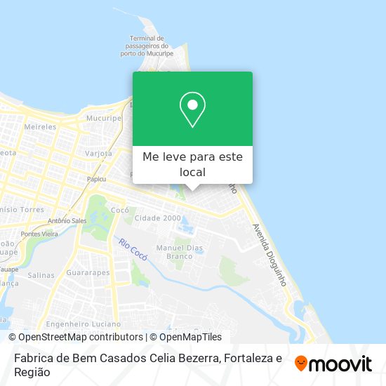 Fabrica de Bem Casados Celia Bezerra mapa