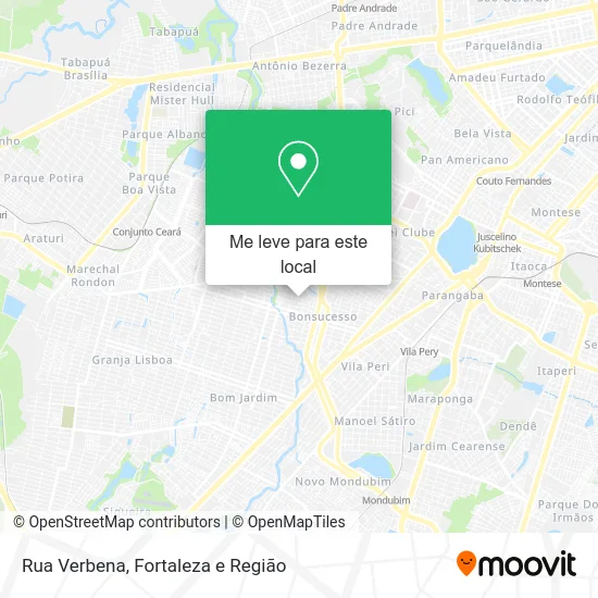 Rua Verbena mapa