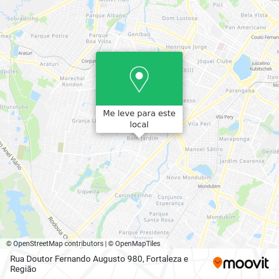 Rua Doutor Fernando Augusto 980 mapa