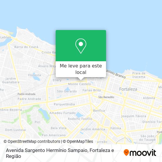 Avenida Sargento Hermínio Sampaio mapa