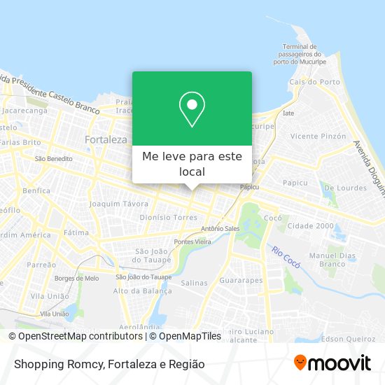 Shopping Romcy mapa