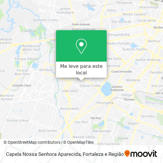 Capela Nossa Senhora Aparecida mapa