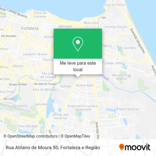 Rua Atilano de Moura 50 mapa
