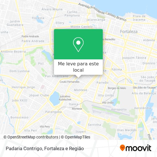 Padaria Contrigo mapa