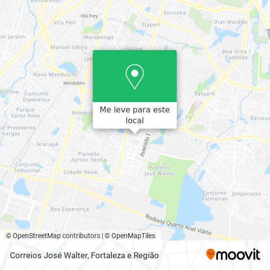 Correios José Walter mapa