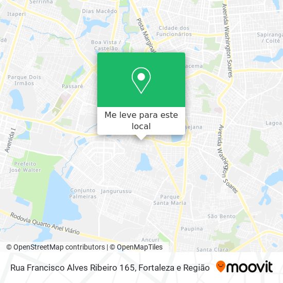 Rua Francisco Alves Ribeiro 165 mapa