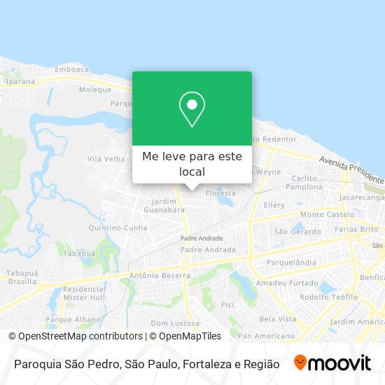 Paroquia São Pedro, São Paulo mapa