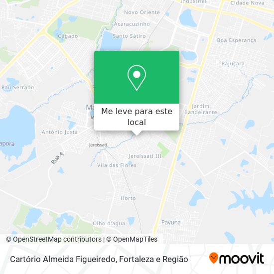 Cartório Almeida Figueiredo mapa