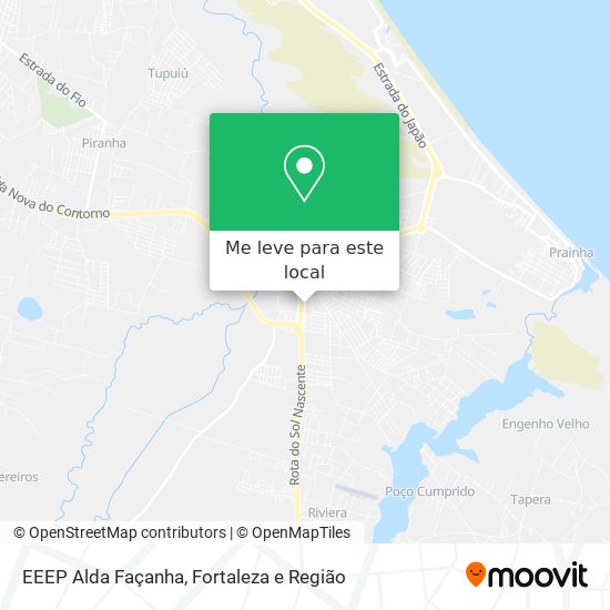 EEEP Alda Façanha mapa