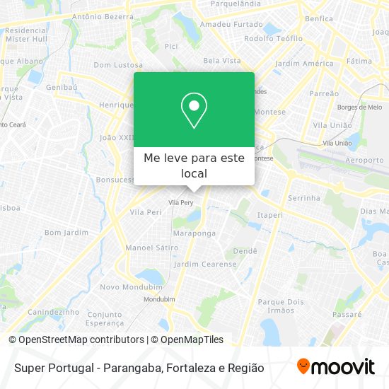 Super Portugal - Parangaba mapa