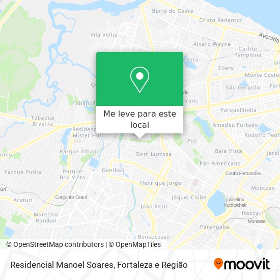 Residencial Manoel Soares mapa