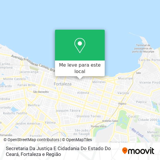 Secretaria Da Justiça E Cidadania Do Estado Do Ceará mapa