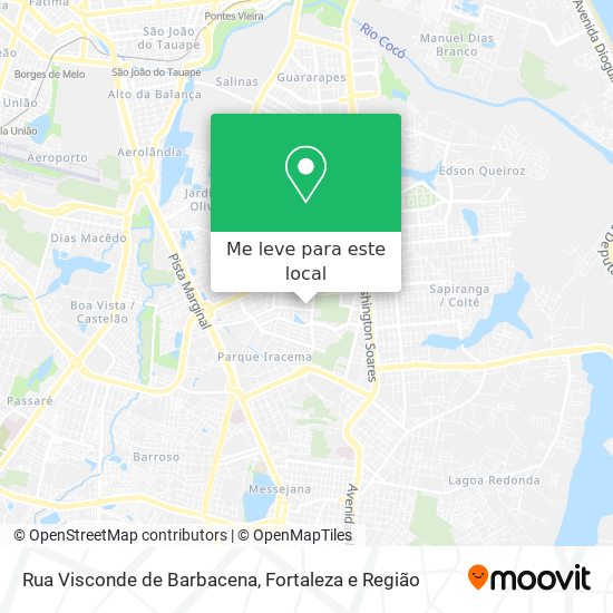 Rua Visconde de Barbacena mapa