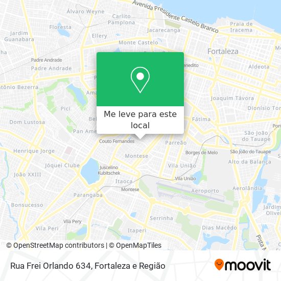Rua Frei Orlando 634 mapa