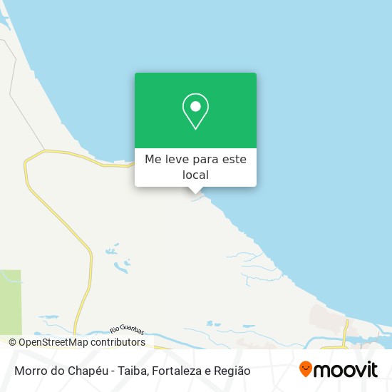 Morro do Chapéu - Taiba mapa