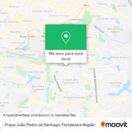 Praça João Pedro de Santiago mapa