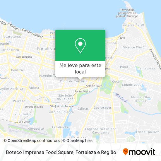 Boteco Imprensa Food Square mapa