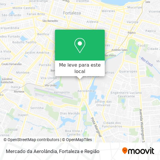 Mercado da Aerolândia mapa